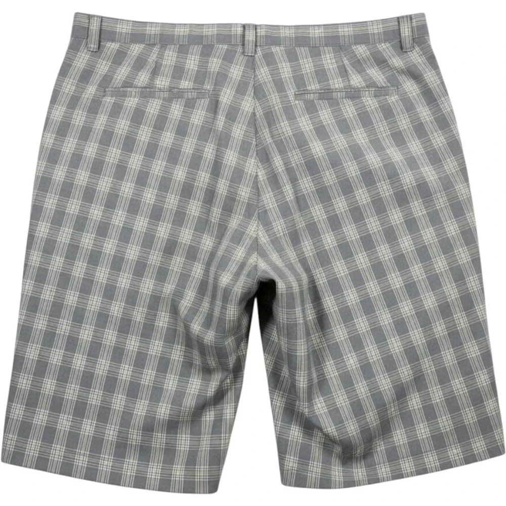 Callaway Golf Shorts Mens 52 Gray Plaid Flat Front Performance Pockets